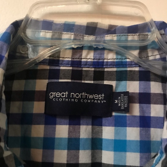 GREAT NORTHWEST Checked Button-Down - Picture 3 of 4